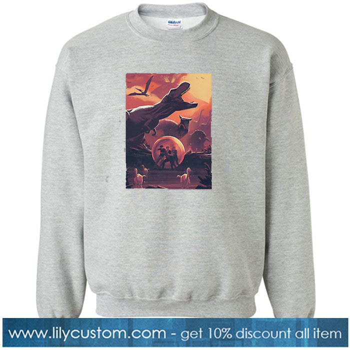 Jurassic World Volcano Eruption Chaos Sweatshirt SN