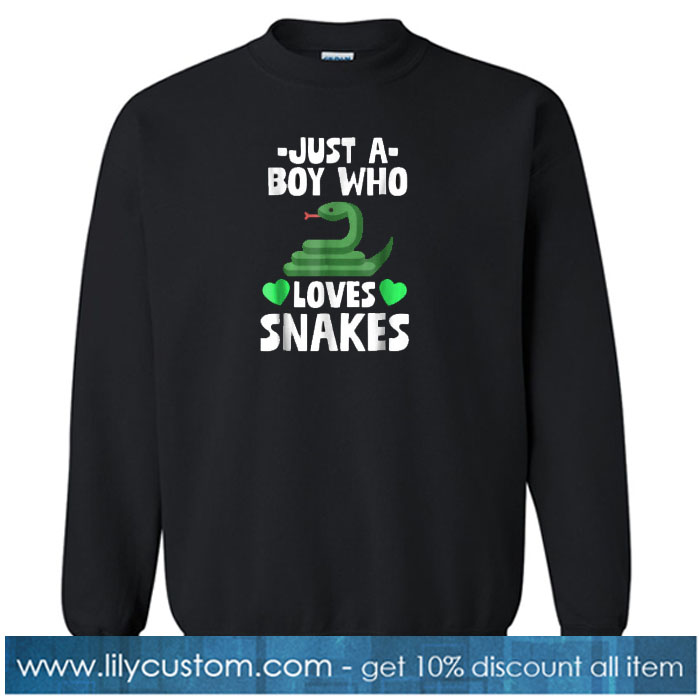 Just A Boy Who Loves Snakes sweatshirt SN