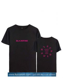 Kpop Blackpink T-Shirt Jisoo Jennie Rose Lisa Jisoo One Year Anniversary TShirt SN