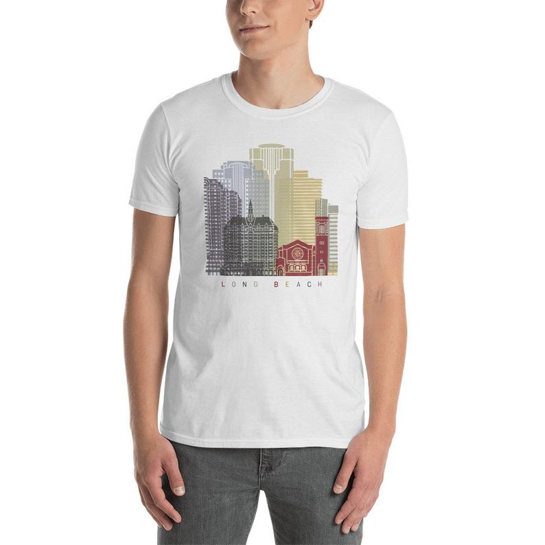 Long Beach California Short-Sleeve Unisex T-Shirt SN