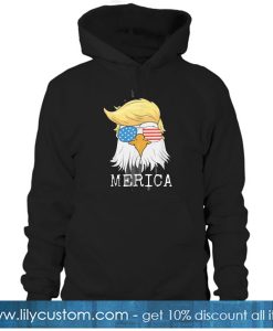 Merica Bald Eagle 4th of July Trump HOODIE SN