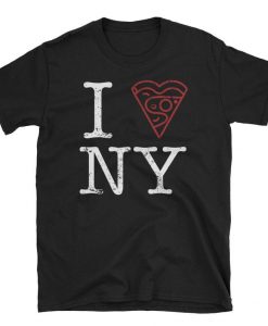 New York Pizza Lover Slice Heart Tshirt SN