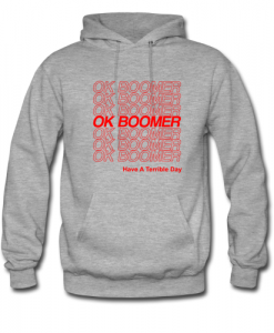 Ok Boomer Hoodie grey SN