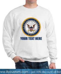 Personalized United States Navy Emblem Sweatshirt SN