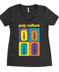 Pop Culture - Women V-Neck T-Shirt SN