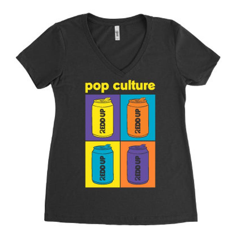 Pop Culture - Women V-Neck T-Shirt SN