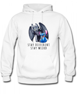 Pretty Toothless And Stitch Stay Different Hoodie SN
