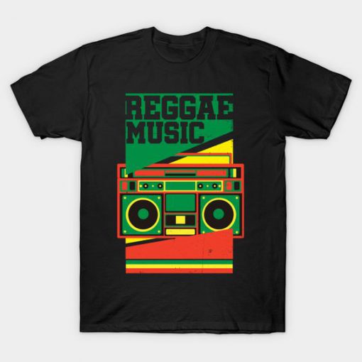 Reggae Music Old Boombox T-Shirt SN