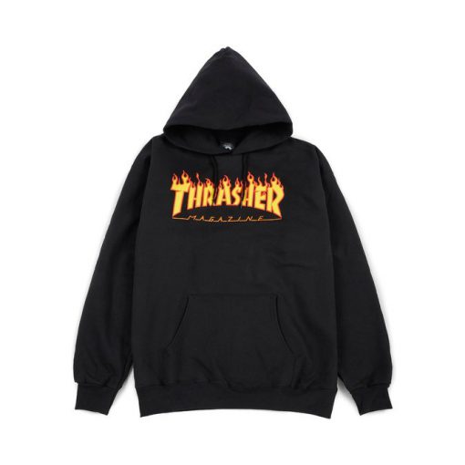 Thrasher Magazine Flame Hoodie black SN