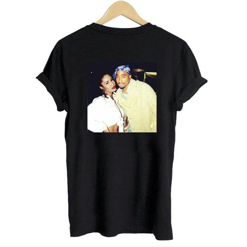 Tupac and selena quintanilla T shirt Back SN