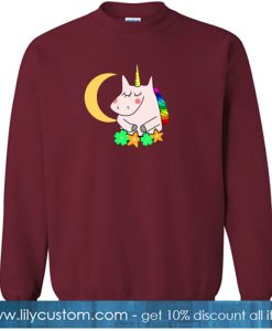 Unicorn Moon Star Rainbow sweatshirt SN