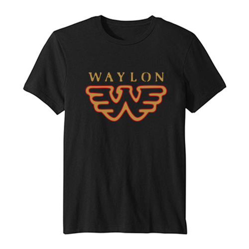 Waylon Jennings Logo T Shirt SN