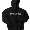 step harder - black hoodie SN