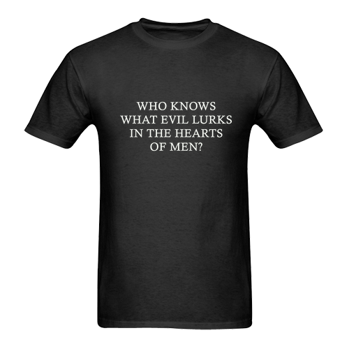 who knows what evil lurks in the heart t-shirt SN