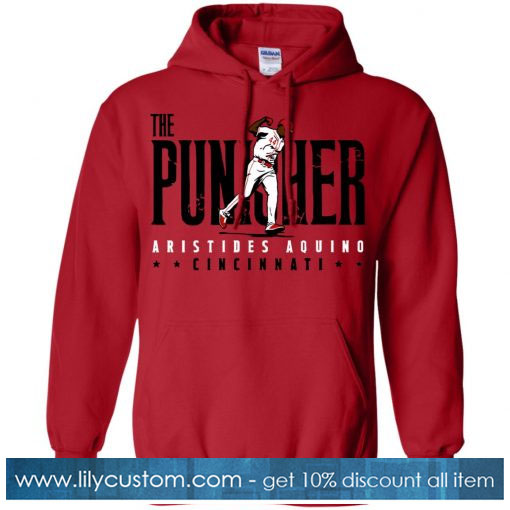 Aristides Aquino Cincinnati Reds The Punisher Hoodie SN