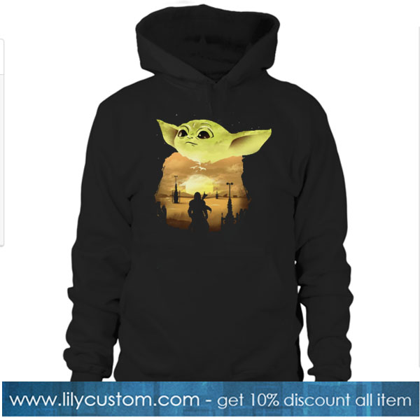 Baby Yoda Sunset HOODIE SN