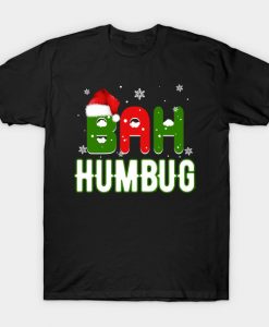 Bah Humbug Ebenezer Scrooge Christmas T-Shirt-SL