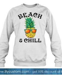 Beach & Chill Glasses Pineapple sweatshirt-SL