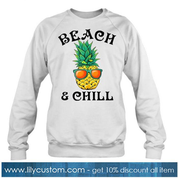 Beach & Chill Glasses Pineapple sweatshirt-SL
