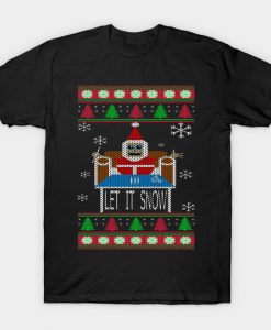 Cocaine Santa let it snow christmas T-Shirt-SL