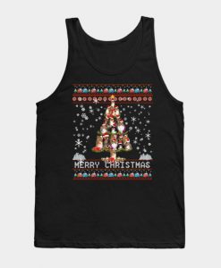 Cute Shetland Sheepdog dog Christmas Tree gift decor Xmas Tank Top-SL