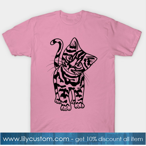 Cute cat illustration T-Shirt-SL