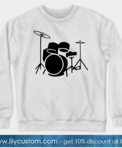 Drums Drummer Drum Sticks Sweatshirt-SL