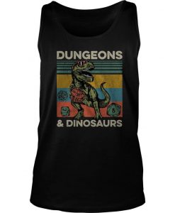 Dungeons And Dinosaurs Vintage Tank Top-SL