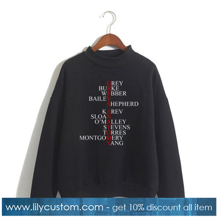 Greys anatomy cast names Sweatshirt-SL