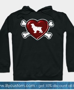 Heart Shape Dog Bone English Cocker Spaniel Hoodie-SL