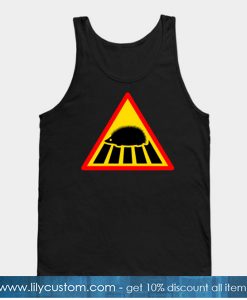 Hedgehog Crossing Sign Tank Top-SL