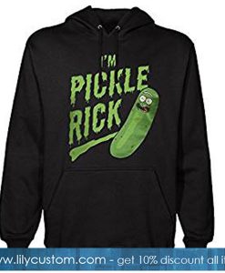Je suis Pickle Rick avec Capuche Noir Hoodie -SL