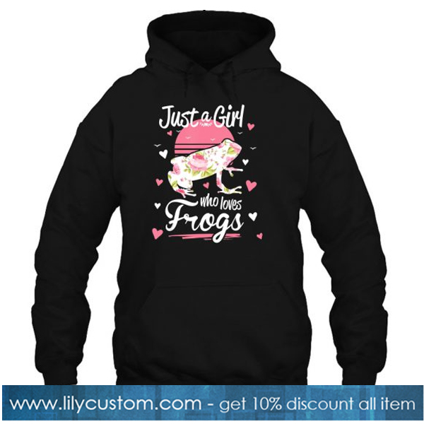 Just A Girl Who Loves Frogs Floral hoodie-SL