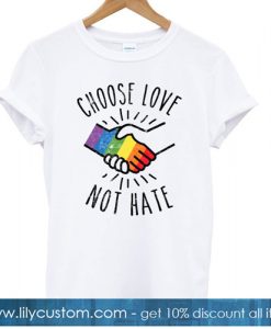 LGBT Ally Gay Pride Month Gifts Choose Love T shirt-SL