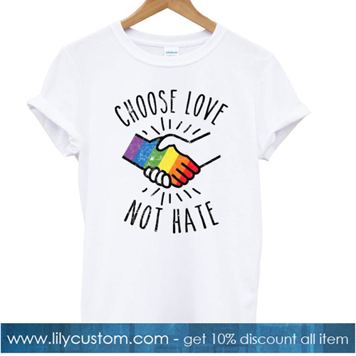 LGBT Ally Gay Pride Month Gifts Choose Love T shirt-SL