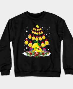 Lemon Lover Xmas Gift Lemon Christmas Tree Sweatshirt-SL