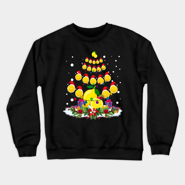 Lemon Lover Xmas Gift Lemon Christmas Tree Sweatshirt-SL