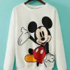 Mickey Print White Sweatshirt SN