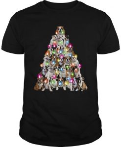 Pitbull Christmas Tree T Shirt -SL
