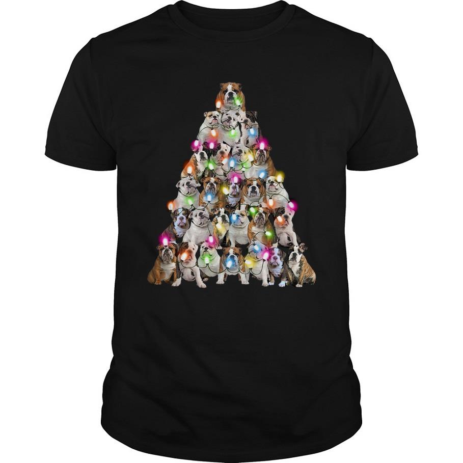 Pitbull Christmas Tree T Shirt -SL
