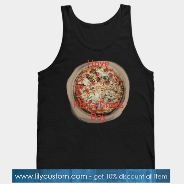 Pizza Times Day Tank Top-SL