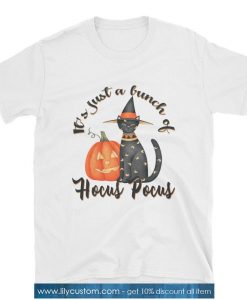 Pumpkin and Black Cat Graphic Tee TShirt SN