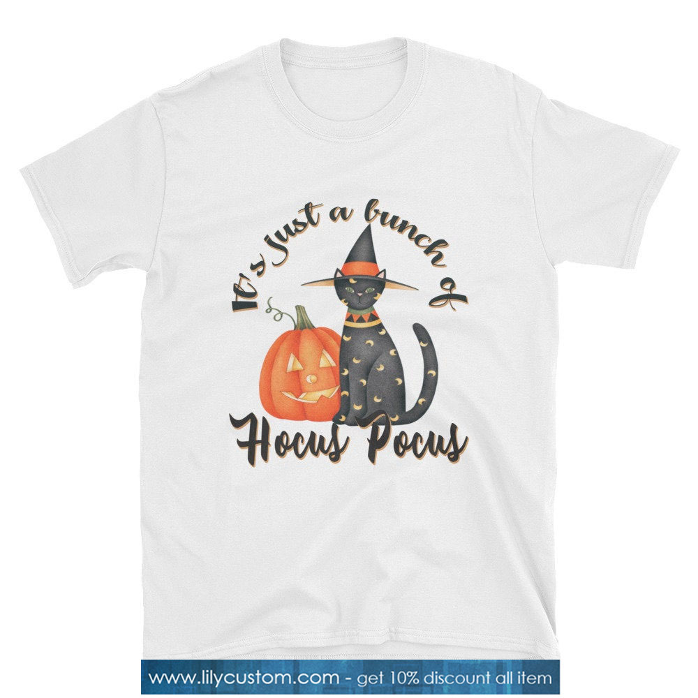 Pumpkin and Black Cat Graphic Tee TShirt SN