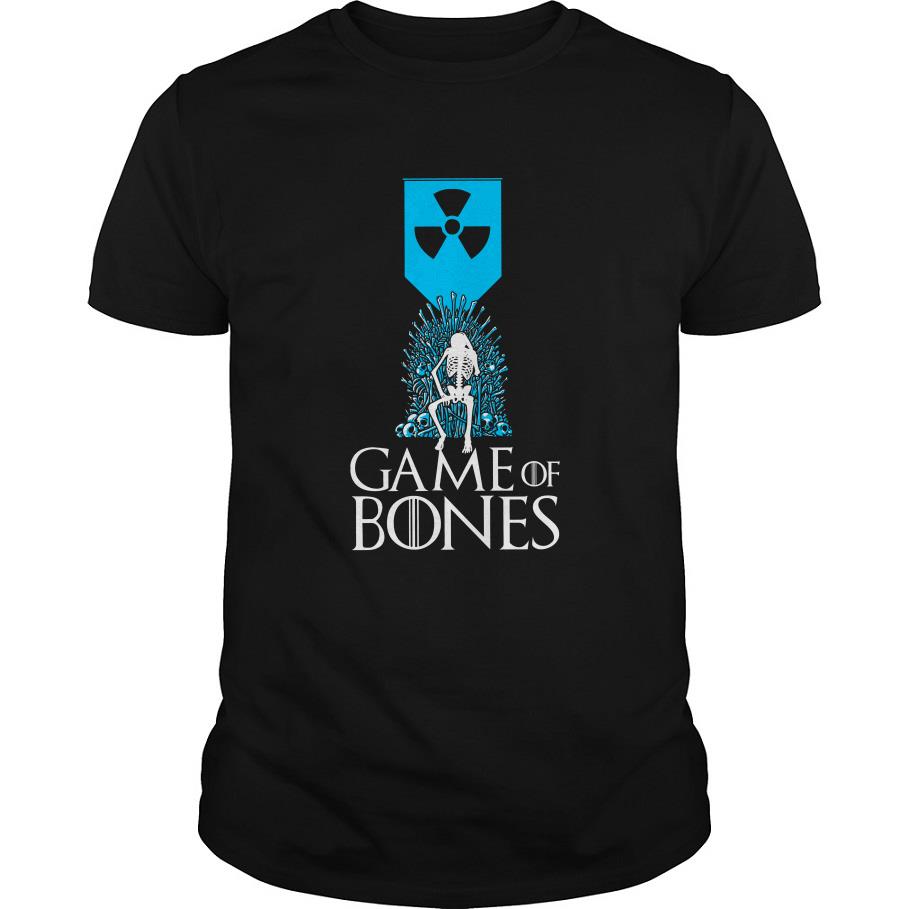 Radioactive Symbol Skeleton Game Of Bones T-Shirt-SL