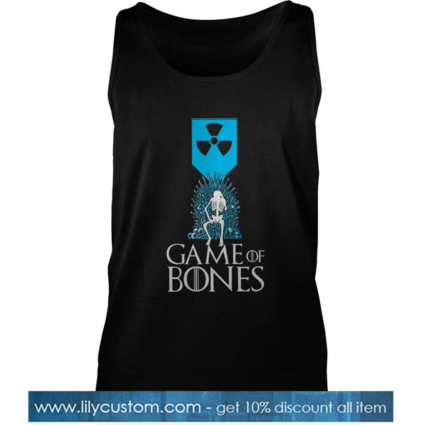 Radioactive Symbol Skeleton Game Of Bones Tank Top-SL