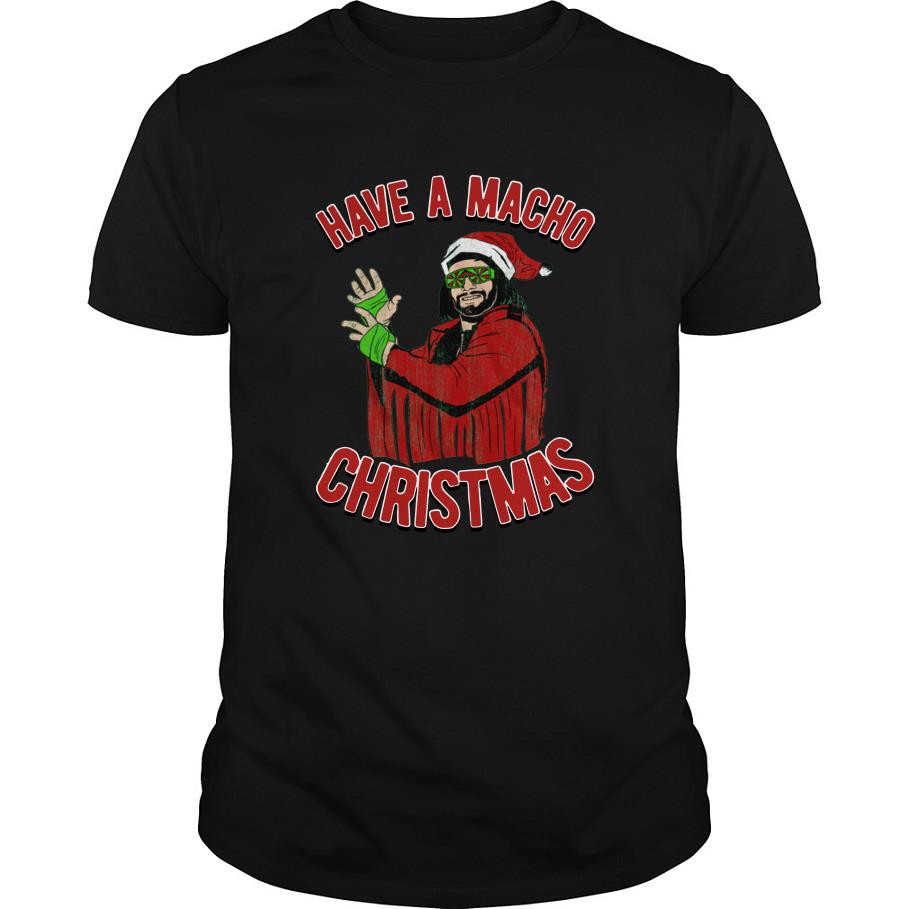 Randy Savage Have A Macho Christmas T-Shirt-SL