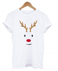 Rentier Gesicht – Weihnachten T shirt-SL