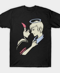 Romantic Devil Angel Bachelor Cartoon Anime Boundless Love T-Shirt-SL