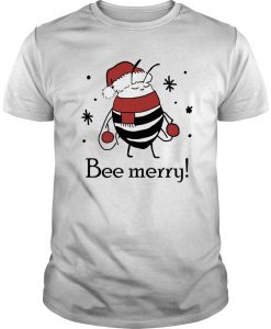 Santa Bee Bee Merry Christmas T Shirt -SL