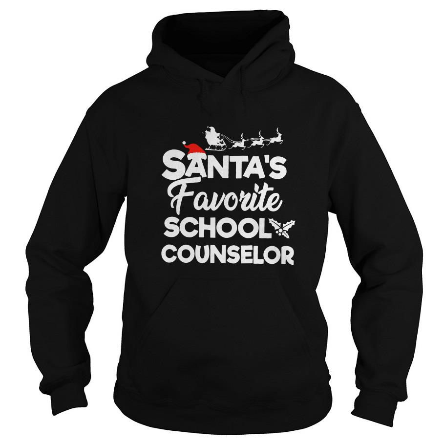 Official Santa's Favorite School Counselor Hoodie-SL